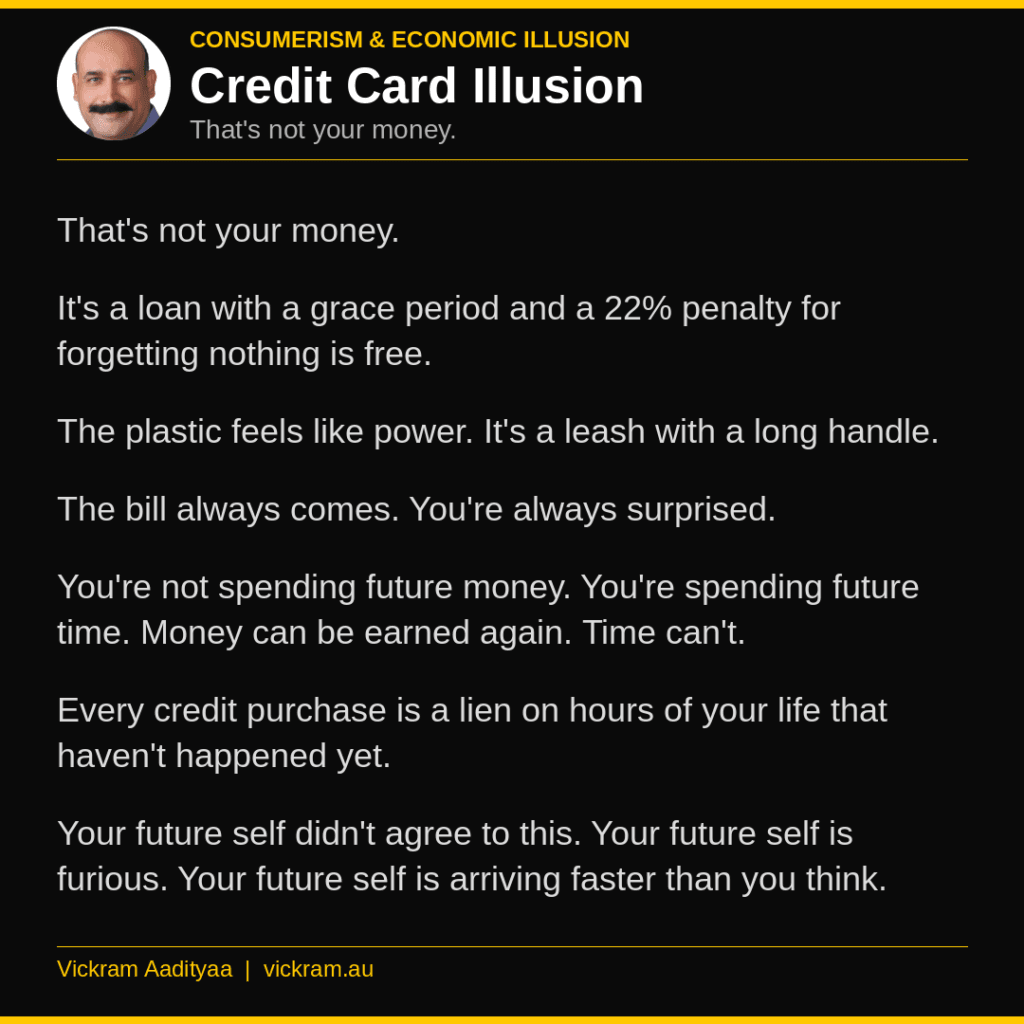 Credit Card Illusion - The Dissection post by Vickram Aadityaa
