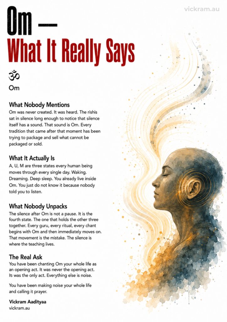 Om — What It Really Says by Vickram Aadityaa